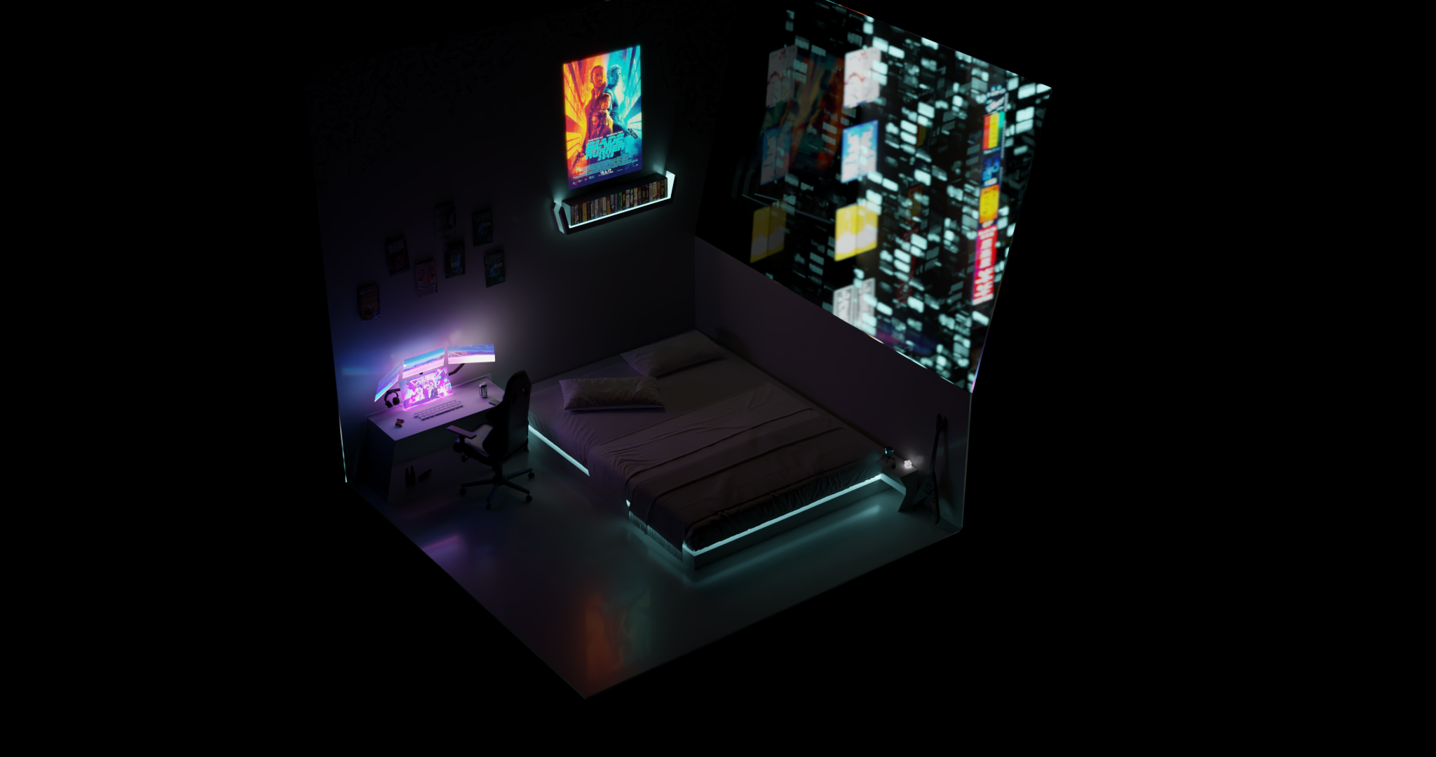 Cyberpunk Bedroom